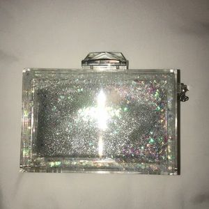 Kotur evening Lucite clutch